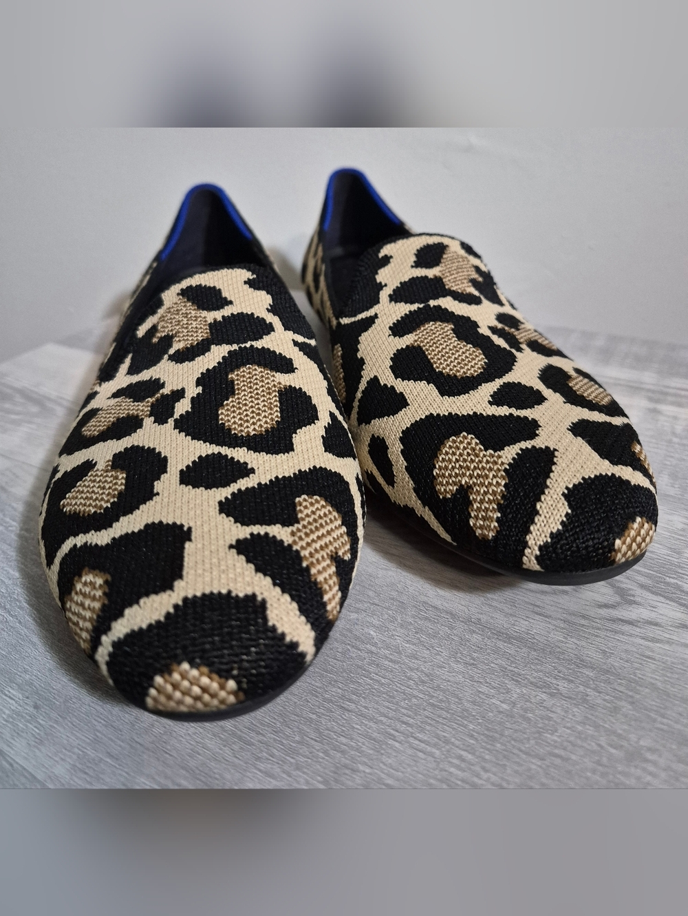 Rothy’s The Almond Loafer Desert Cat Leopard Cheetah Print Size 9.5 - Picture 2 of 7